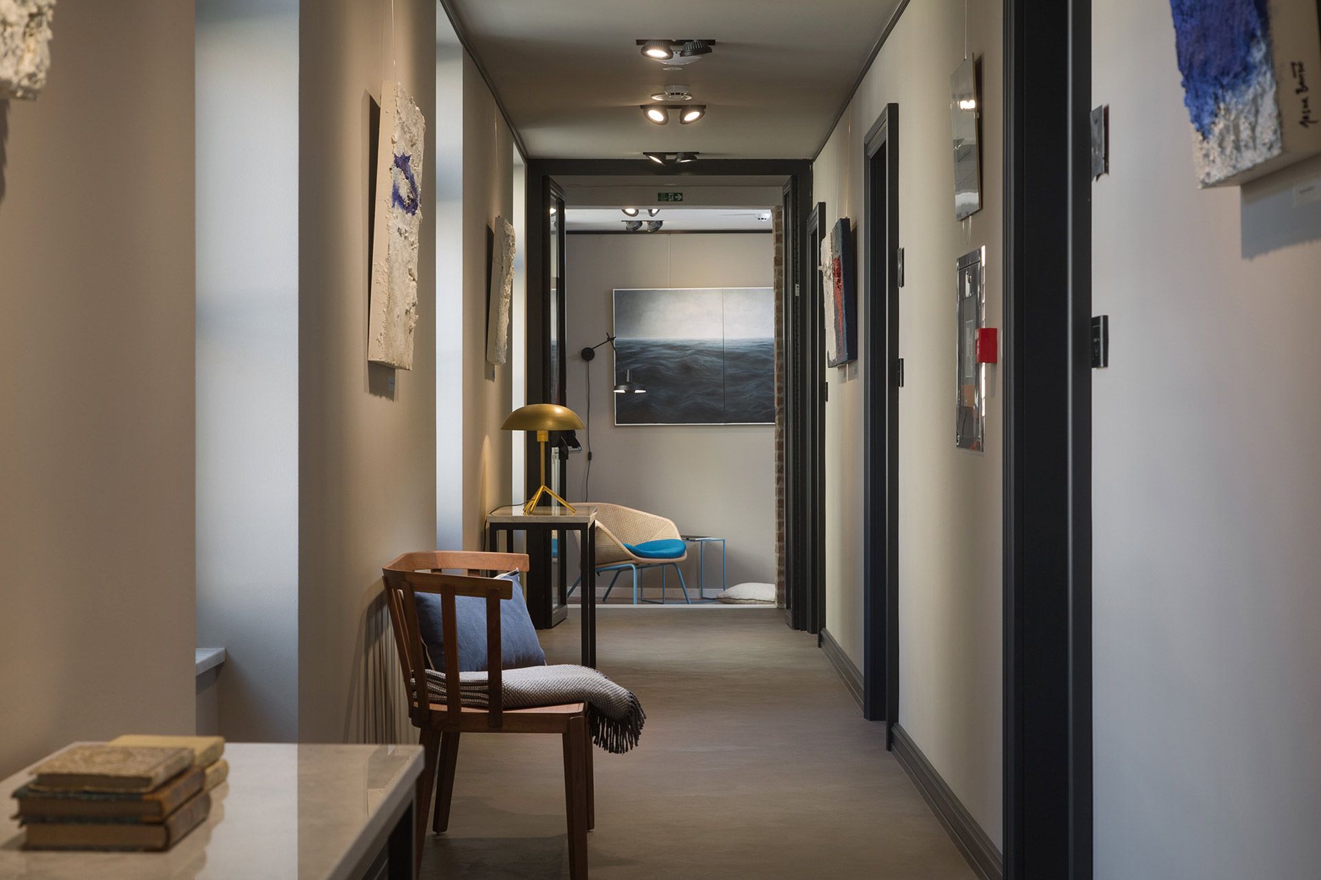 Almayer Art & Heritage Hotel hallways are used as a contemporary art gallery